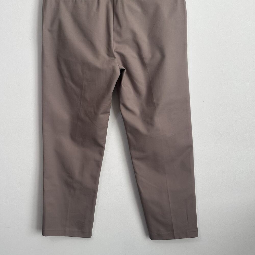 Calvin Klein Straight Stretch Chino Pants 6 Stone 30x26 Crop Career Classic NEW - Picture 8 of 11